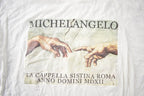 Vintage 1980s Michel Angelo Sistina Roma Graphic T Shirt Made In USA Size L