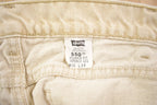 Vintage 1990s Levi's 550 Beige Wash Jeans Size 36 x 34
