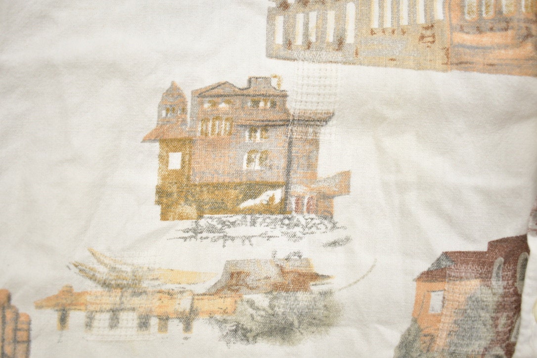 Vintage 1990s Club Euro Venice Short Sleeve Button Up Shirt