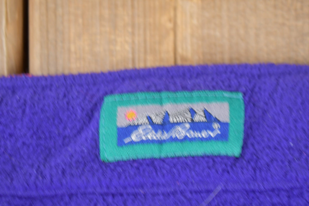Vintage 1980s Eddie Bauer Quarter Zip Fleece Sweater