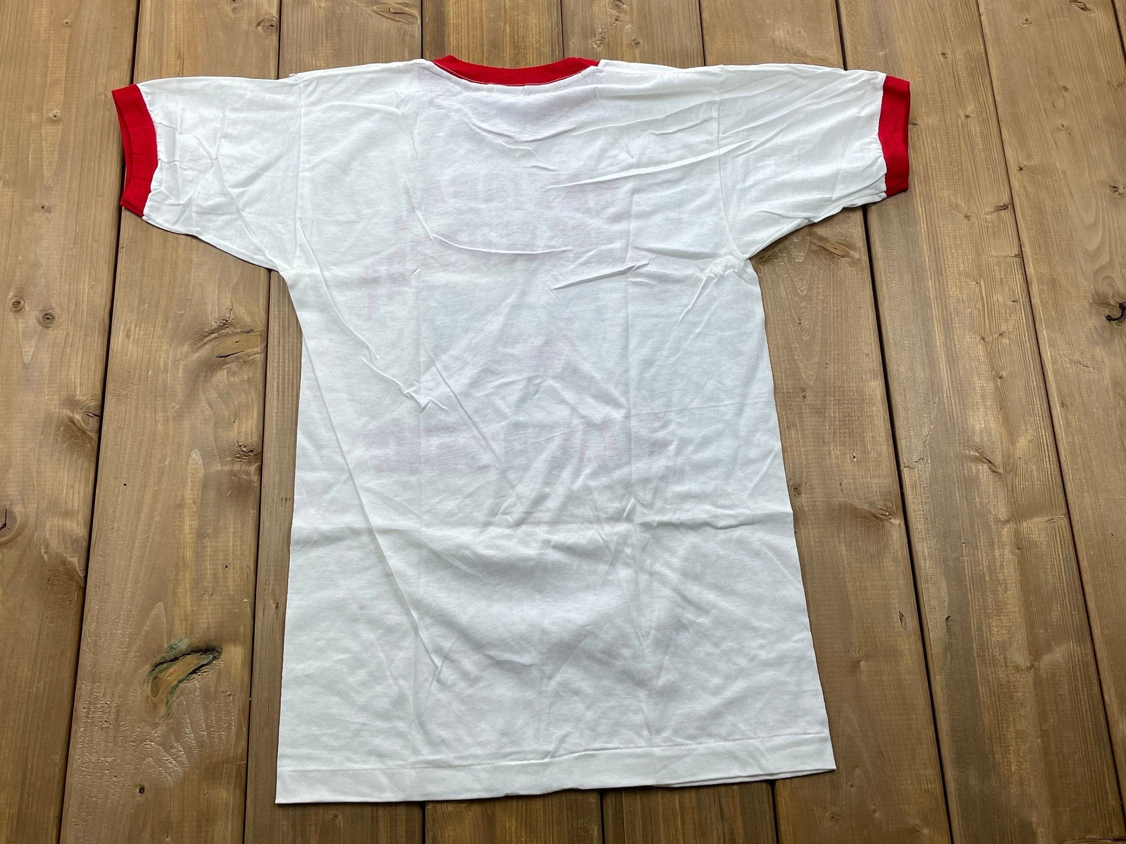 Vintage 1990s Champion National Cross Country Ringer T Shirt T-Shirt