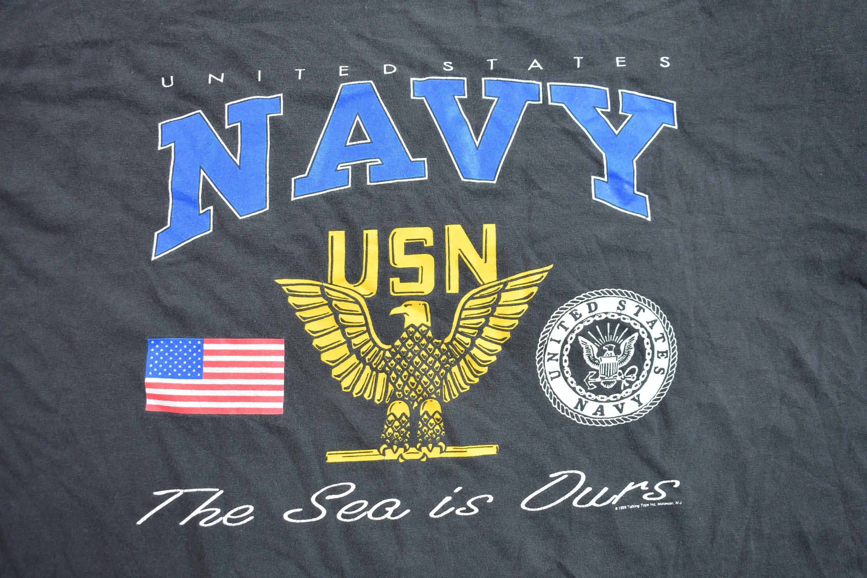 Vintage 1999 United States Navy Graphic T-Shirt