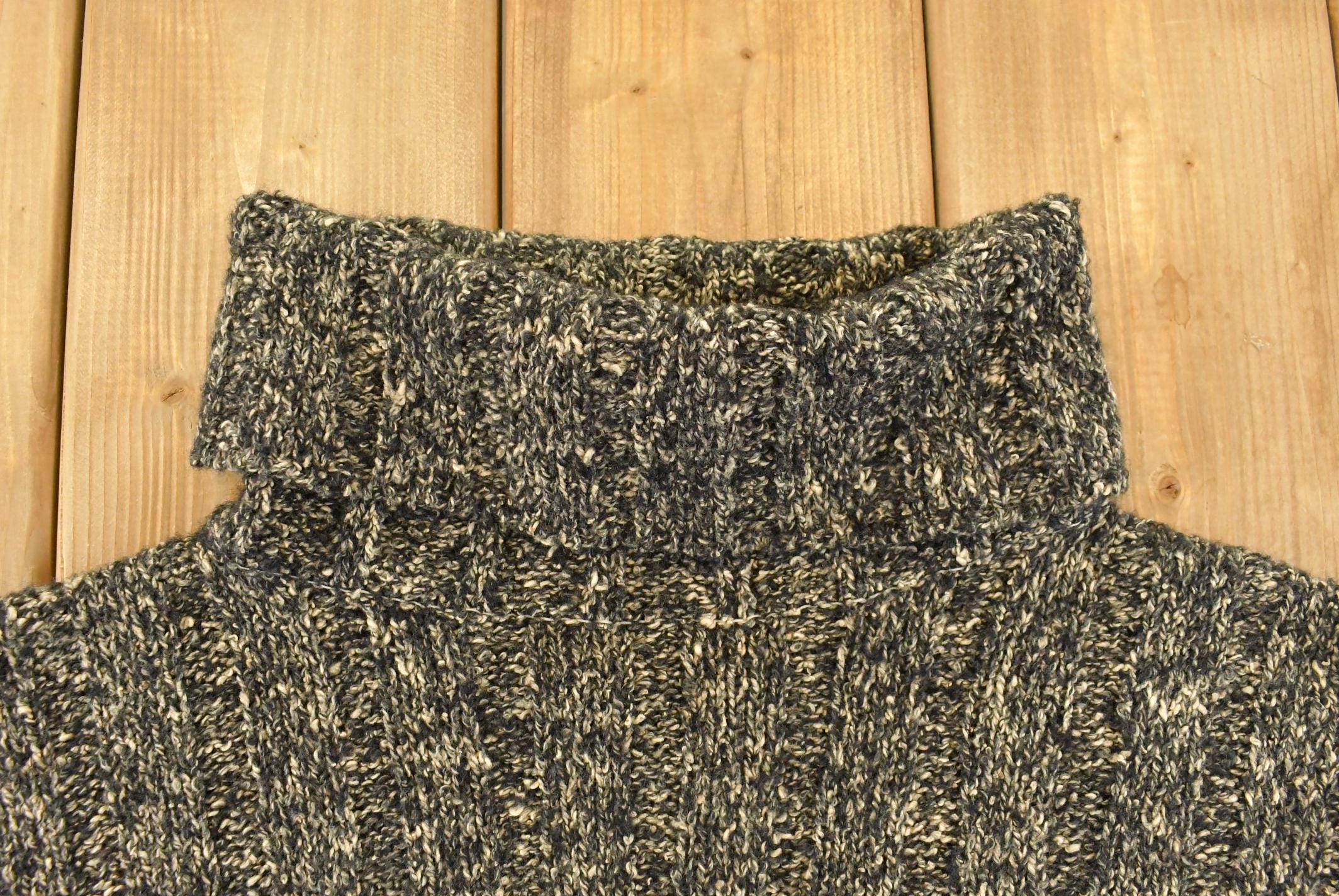 Vintage 1990s Eddie Bauer Turtle Neck Knit Sweater Women's XL