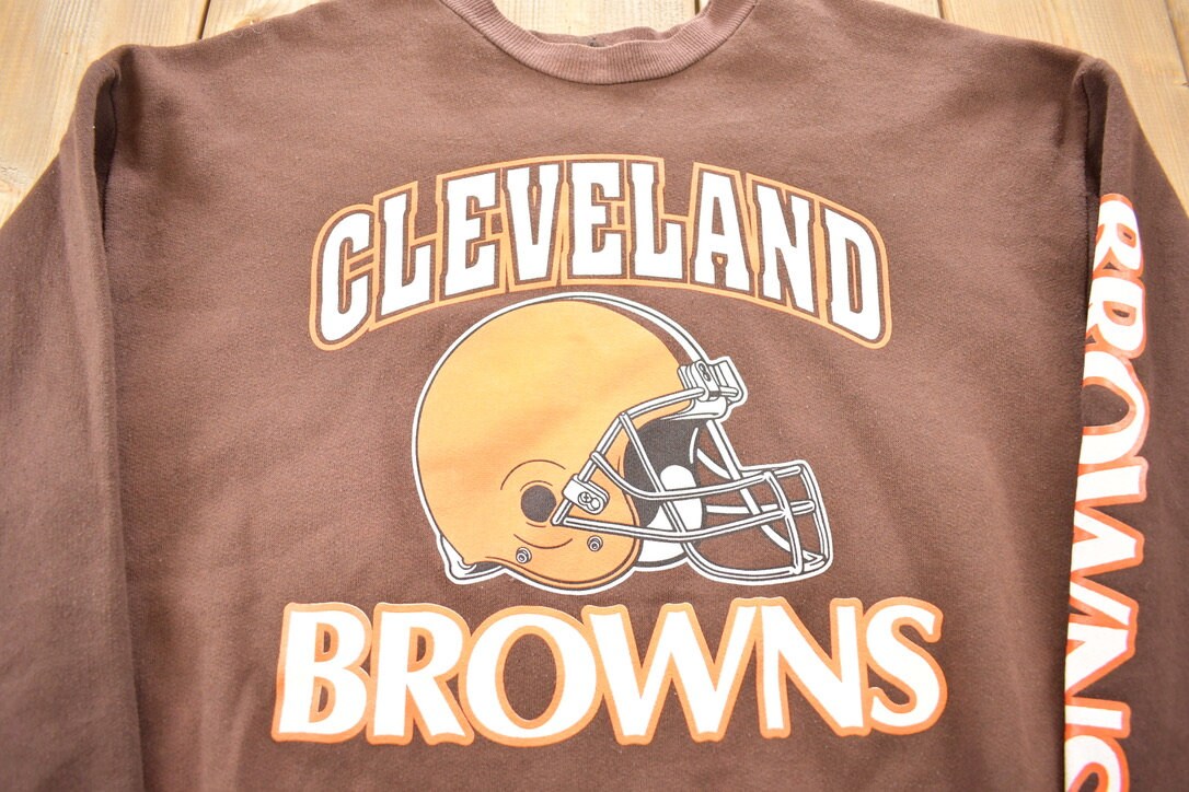 Vintage 1980s NFL Cleveland Browns Crewneck Sweatshirt / 80s Crewneck / Football / Sportswear / Americana