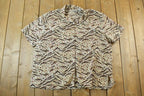 Vintage 1990s Tiger Hunting Button Up Shirt
