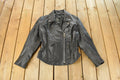 Vintage 1990s Rocky Mountain Hide Leather Motorcycle Jacket Women's S