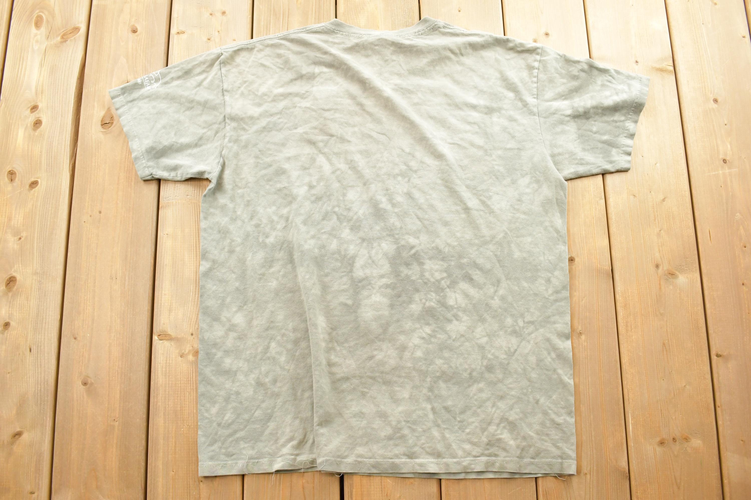 Vintage 1990s African Lion Safari Elephant Theme Graphic T-Shirt