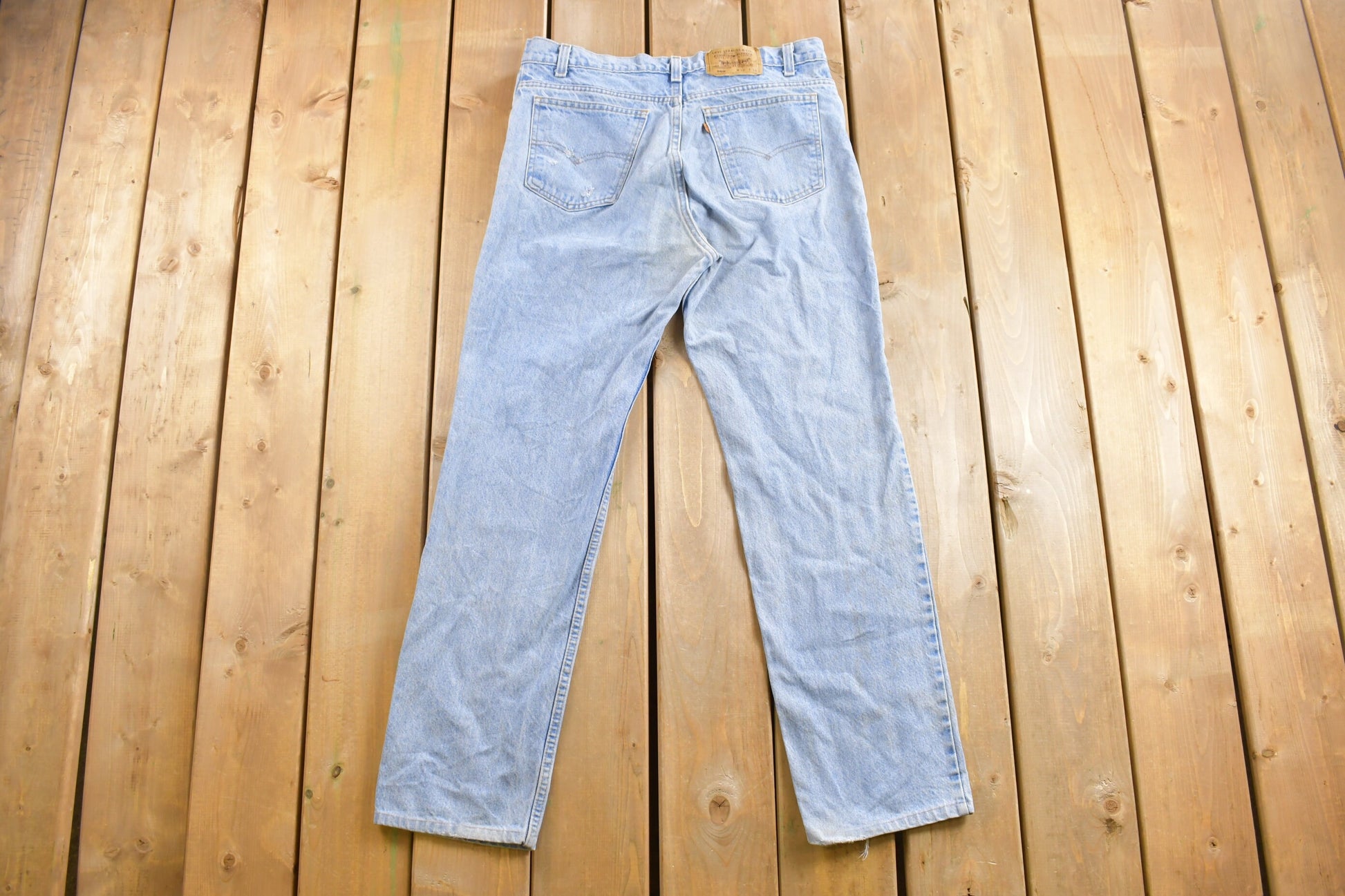 Vintage 1980s Levi's 509 Orange Tab Denim Jeans Size 35 x 31