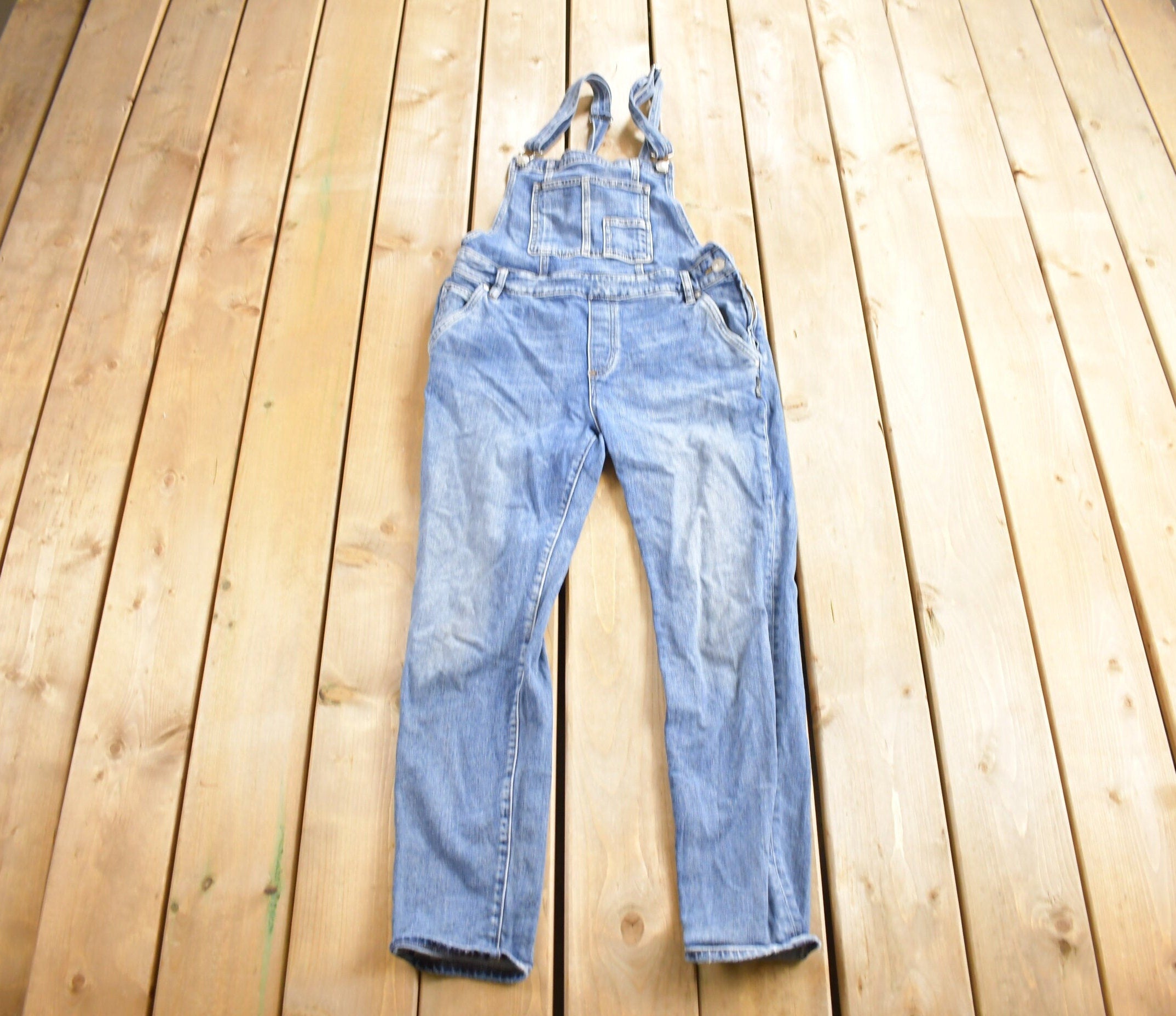 Vintage 1990s Silver Jeans Denim Overalls Size 26