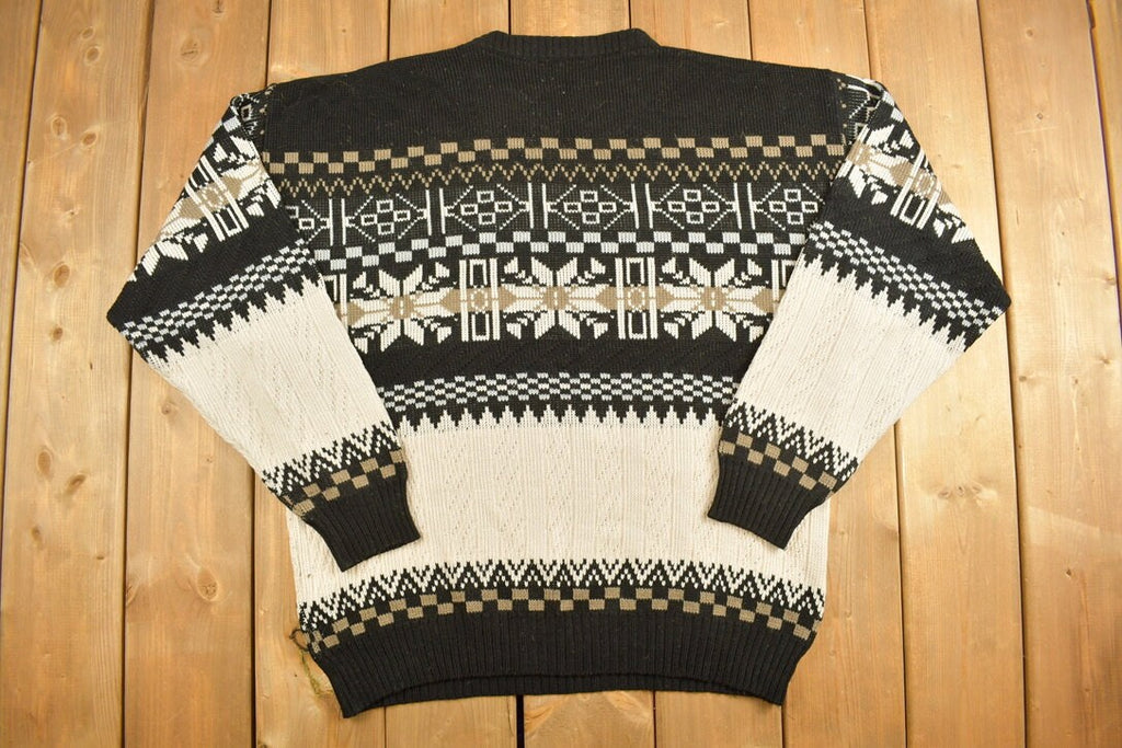 Vintage 1990s Northwest Territory Snow Graphic Knitted Sweater