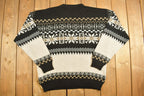 Vintage 1990s Northwest Territory Snow Graphic Knitted Sweater