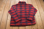 Vintage 1990s Black Mountain Outdoor Gear Thick Fleece Zip Up Sweater
