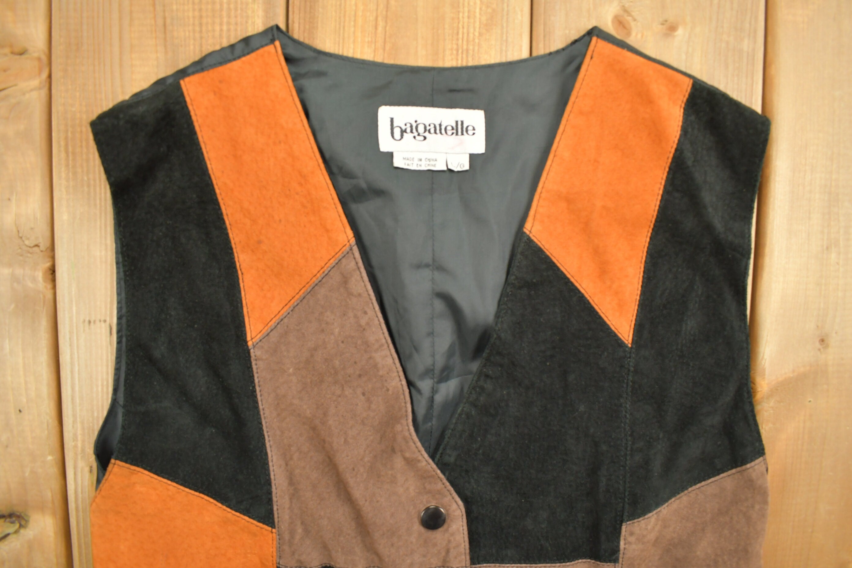 Vintage 1990s Bagatelle Suede Vest