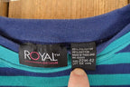 Vintage 1990s Royal Design Souvenir Striped T-Shirt Women's XL