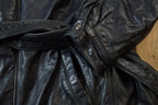 Vintage 1990s Pelle Studio Leather Waist Coat - 3X