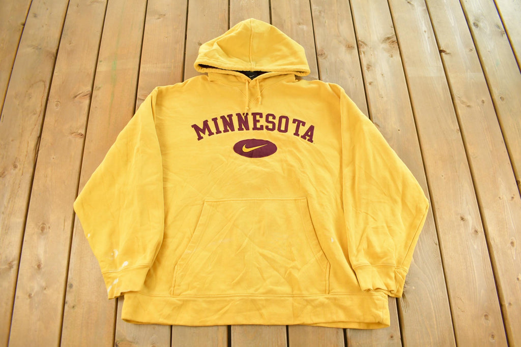 Vintage 1990s Minnesota University Nike Hoodie Sweatshirt Men's XL