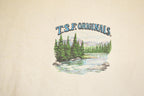 Vintage 1990s TSF Originals Graphic Print FAB Fishing Crewneck Sweatshirt Mens L