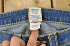 Vintage Y2K True Religion Low Rise Flare Jeans Women's 29 x 31 / Bell Bottom / Y2K Style / Embroidered Jeans / 2000s / Contrast Stitching