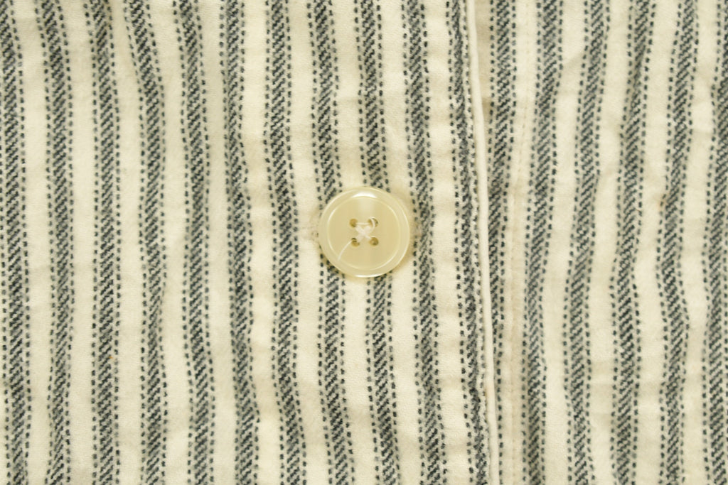 Vintage 1990s Chaps Ralph Lauren Striped Button Up Bed Shirt