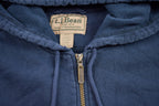 Vintage 1990s L.L. Bean Blank Zip Up Hoodie