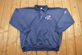 Vintage 1990s Blue Light Collared Crewneck Sweatshirt