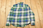 Vintage 1990s Bdg Plaid Womens Flannel Button Up Shirt
