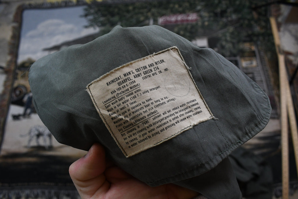 Vintage Army Military Button Down Overcoat