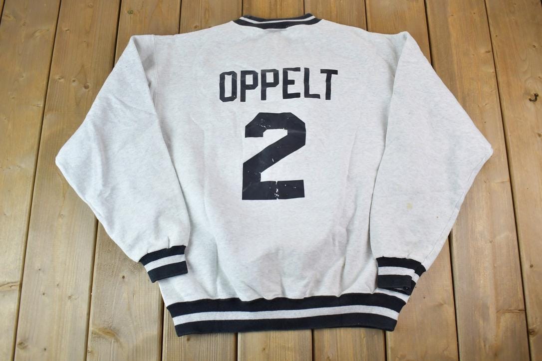 Vintage 1990s Greece Lightning University Collegiate Crewneck