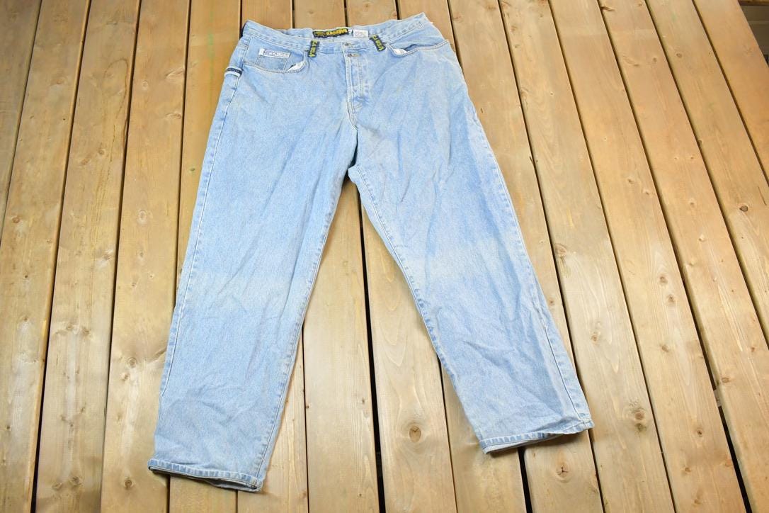 Vintage 1990s Mecca Crazy Denim Jeans Size 40 x 32