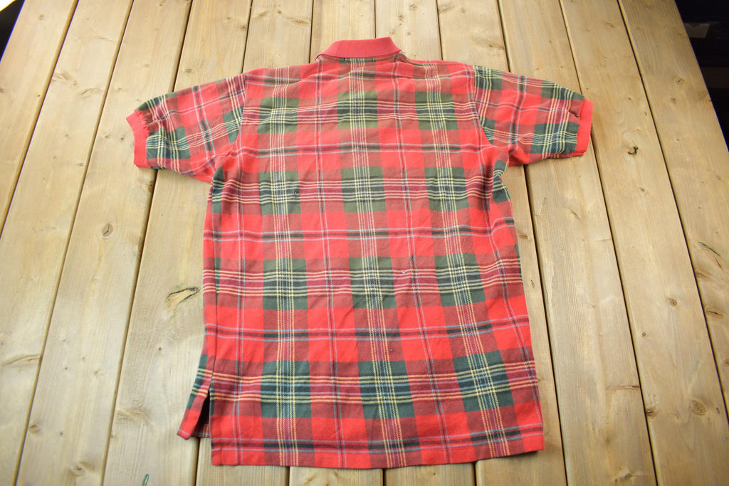 Vintage 1990s Polo By Ralph Lauren Plaid Golf Shirt