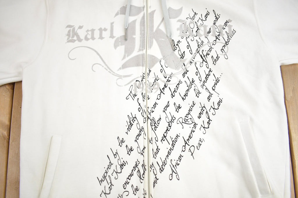 Vintage Y2K Karl Kani Embroidered Zip Up Hoodie