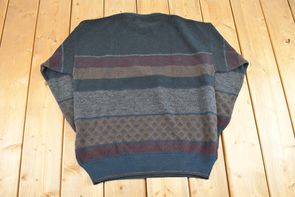 Vintage 1990s Florence Tricot Wool Knit Crewneck Sweater Men's M