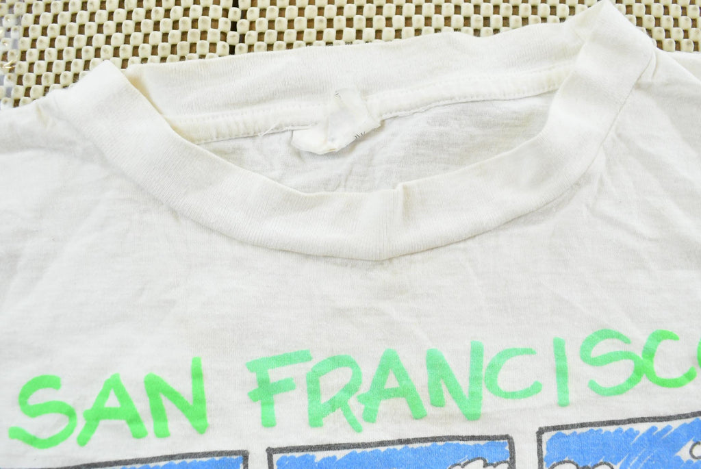Vintage 1990 San Francisco Golden Gate Bridge Landmarks Souvenir T-Shirt Men's L