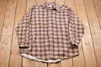 Vintage 1990s LL Bean Plaid Button Up Shirt