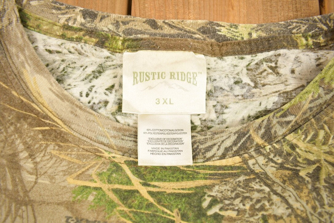 Vintage 1990s Rustic Ridge Camo T Shirt