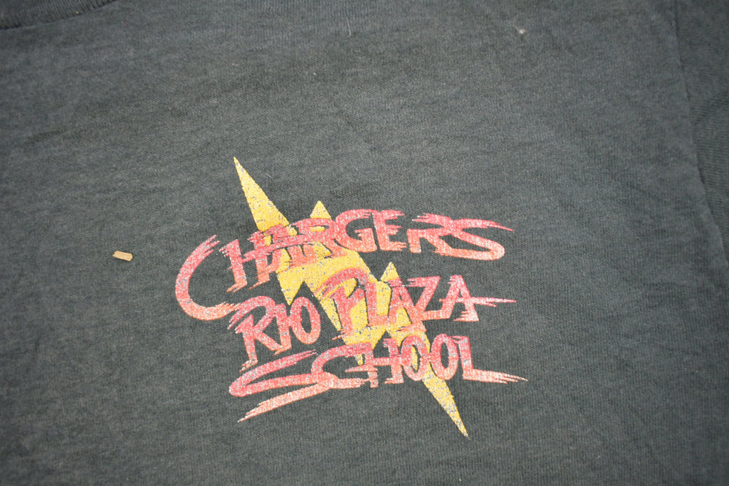 Vintage 1990s Rio Plaza Chargers Graphic T Shirt