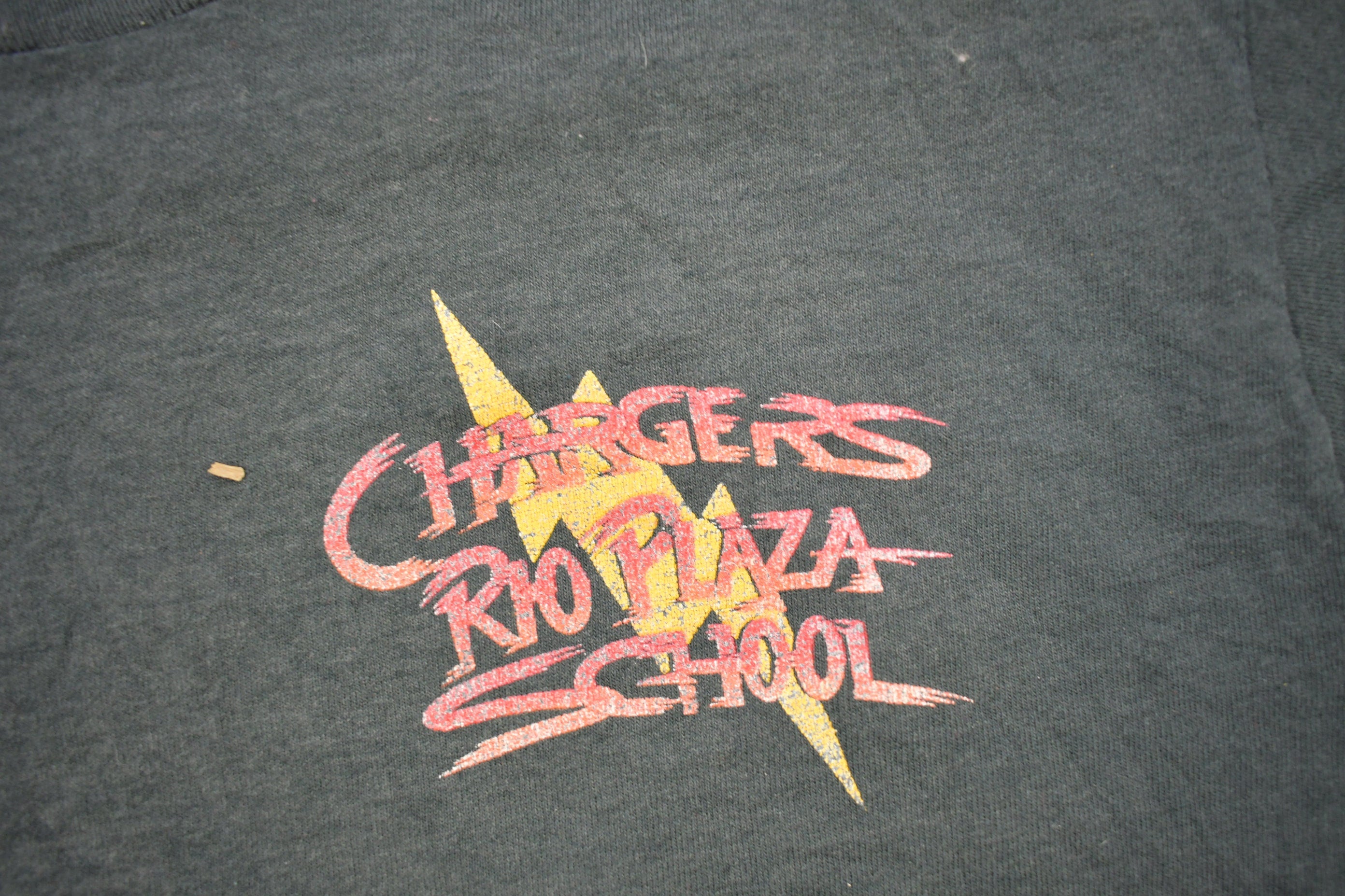 Vintage 1990s Rio Plaza Chargers Graphic T Shirt