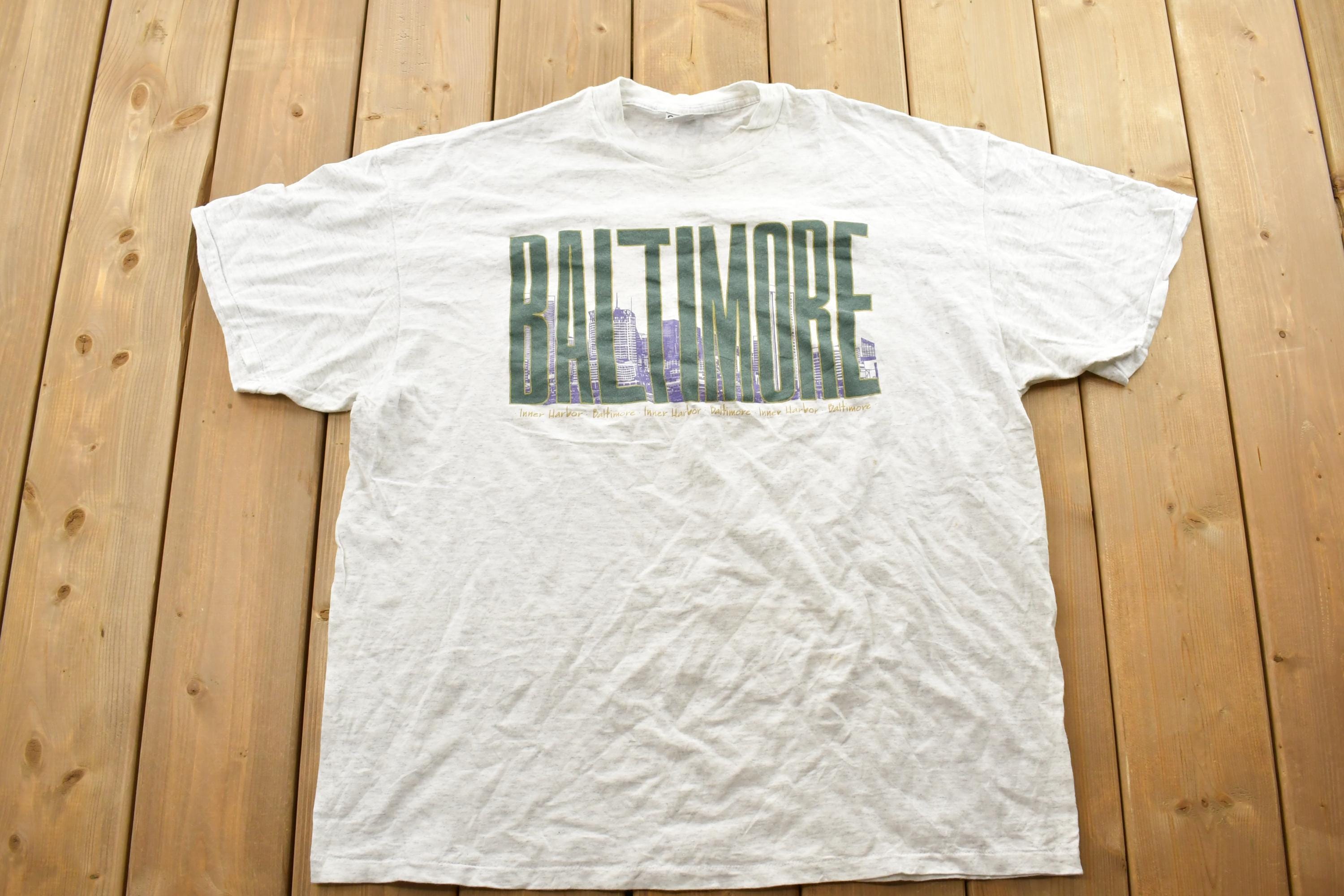 Vintage 1990s Baltimore Inner Harbour Souvenir T-Shirt