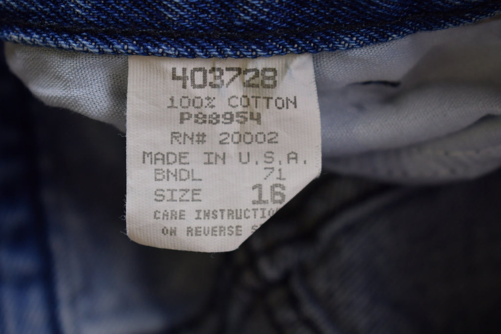 Vintage 1990's Boss Carpenter Blue Jeans 26 x 28.5