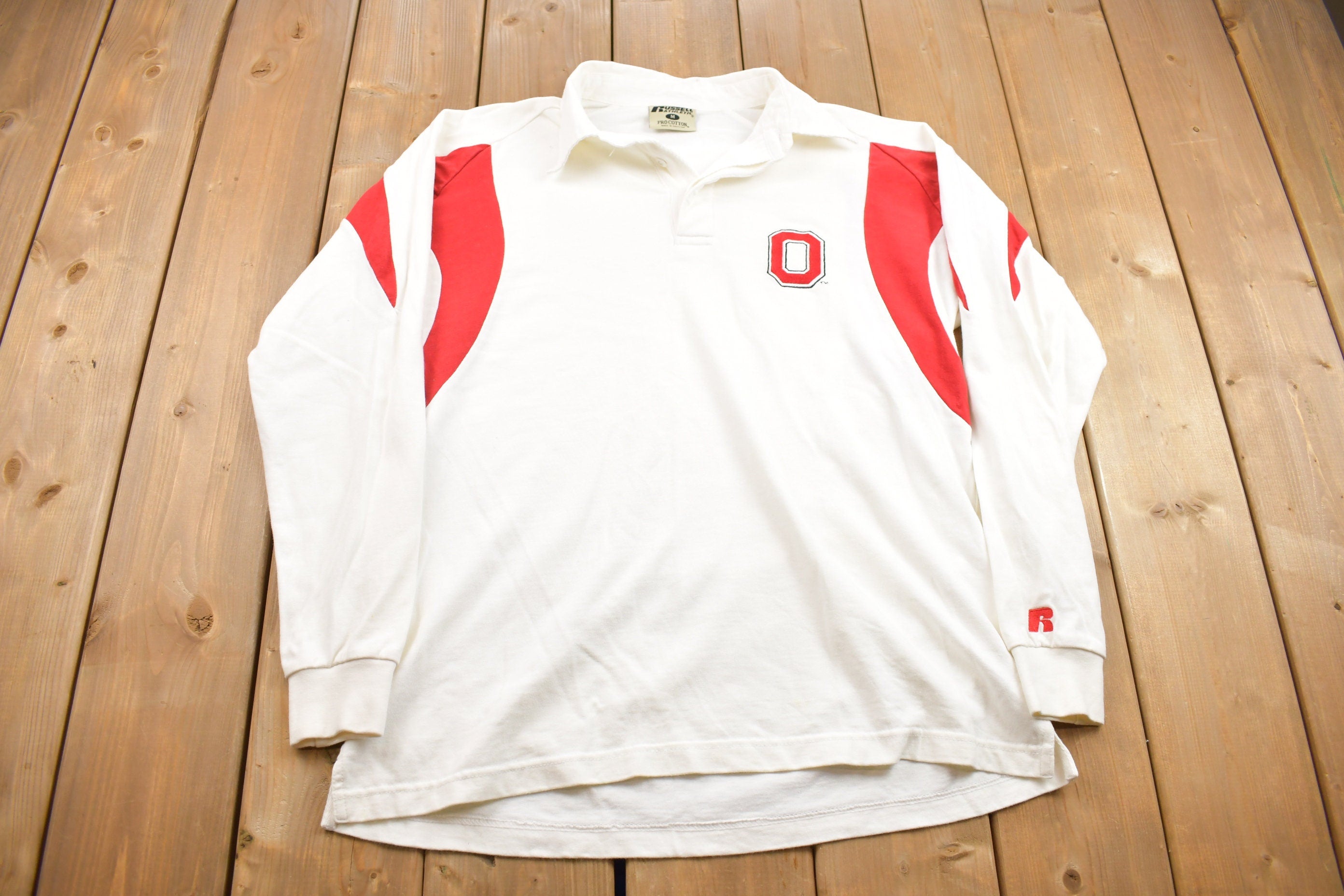 Vintage 1990s Russell Athletic Ohio State Collared Shirt