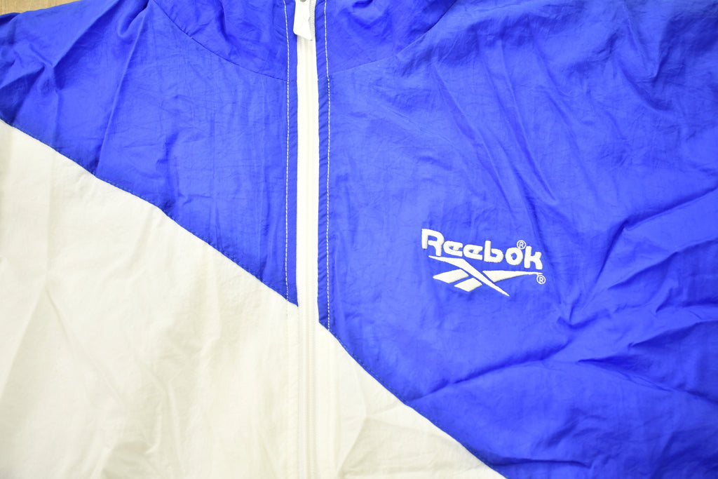 Vintage 1990s Reebok Embroidered Windbreaker Jacket