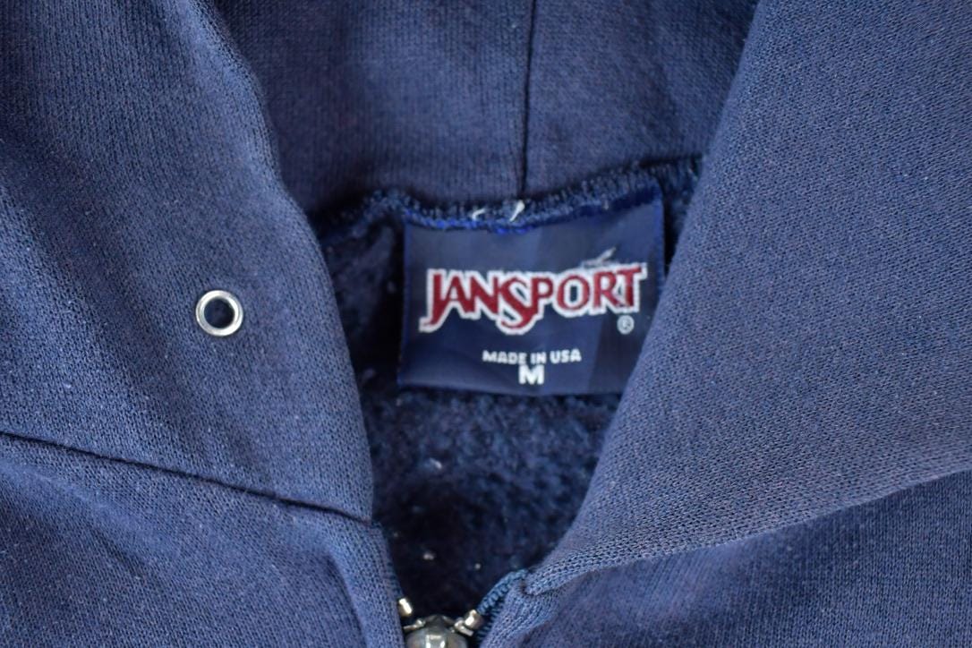 Vintage 1990s Connecticut College Jansport Collegiate Zip Up Hoodie