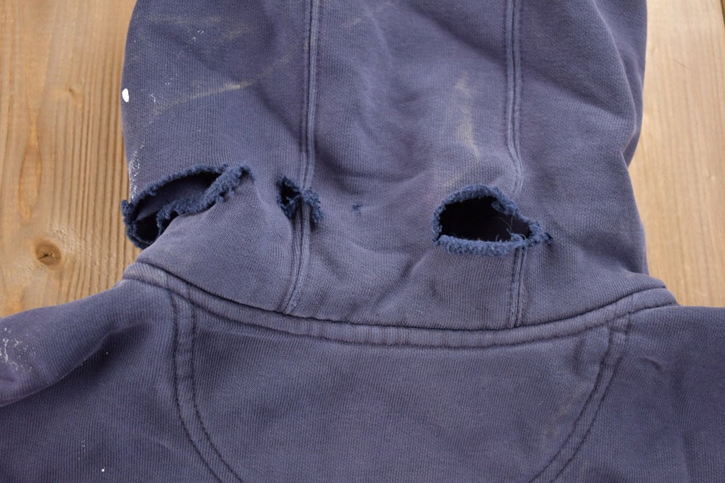 Vintage 1990s Carhartt Quarter Zip Up Hoodie Sweatshirt