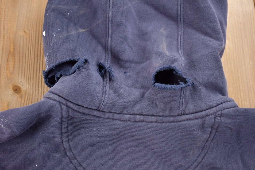 Vintage 1990s Carhartt Quarter Zip Up Hoodie Sweatshirt