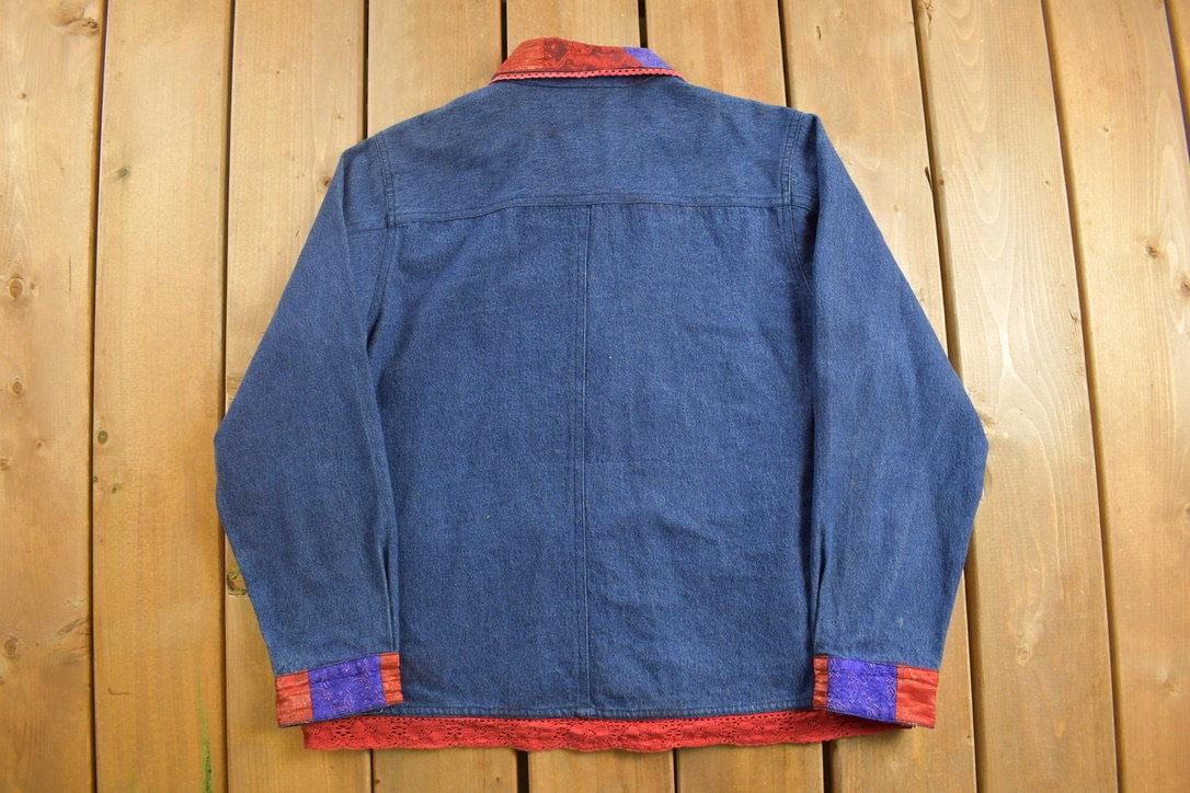 Vintage 1990s April Cornell Light Denim Jacket