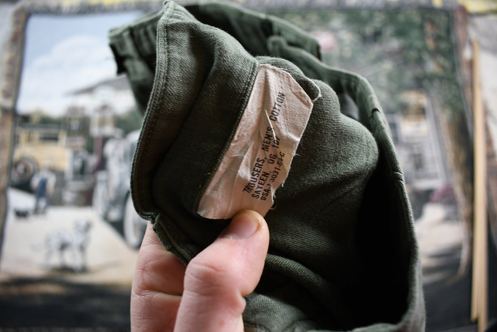 Vintage 1982 OG-107 Military Army Green Pants Size 32 x 31