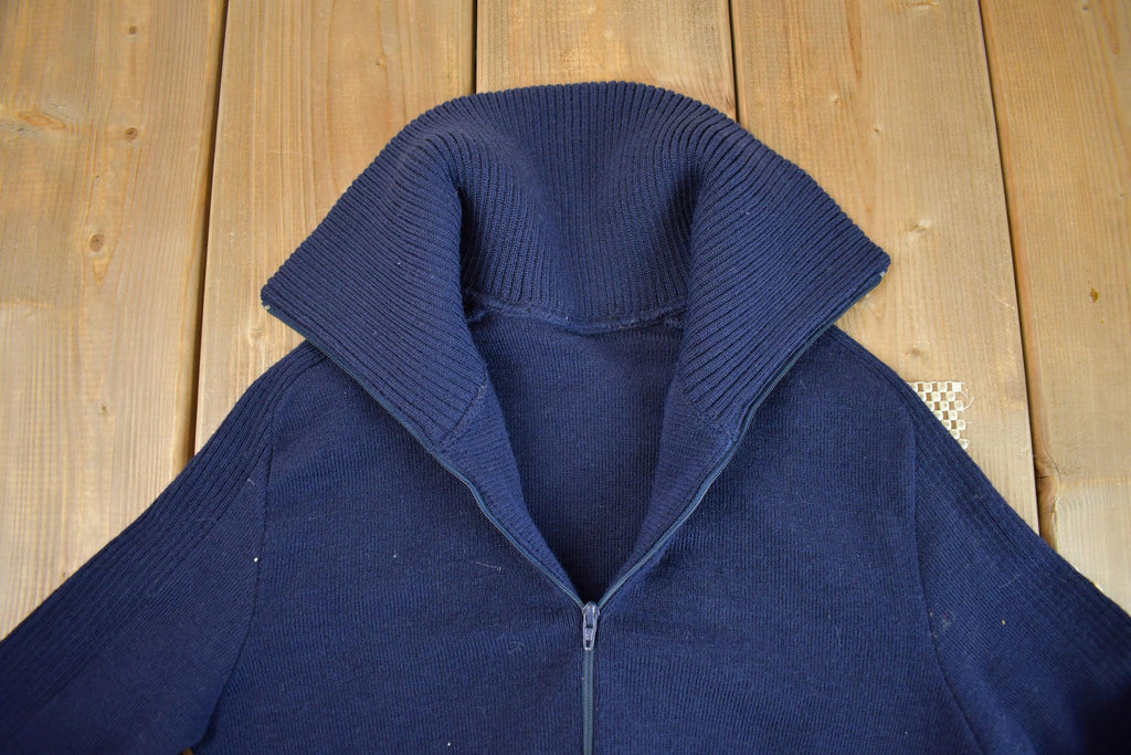 Vintage 1960s Girls Knit Varsity Cardigan