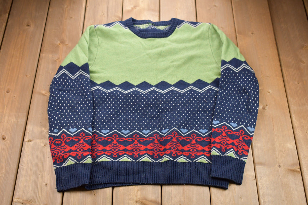 Vintage 1990s Abstract Knitted Sweater