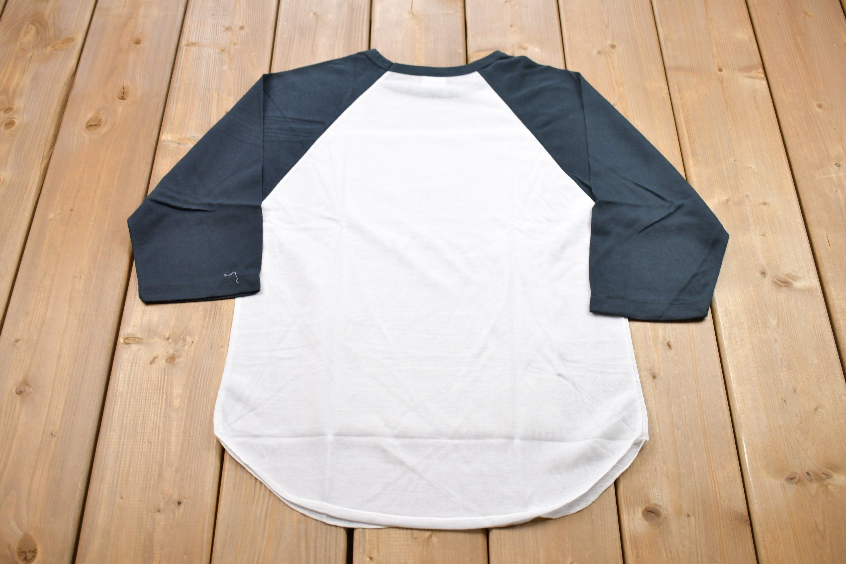 Vintage 1970s Raglan Color Block 3 Quarter Sleeve T-Shirt