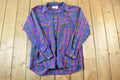 Vintage 1980s Mesquite Raptors Plaid Button Up Shirt